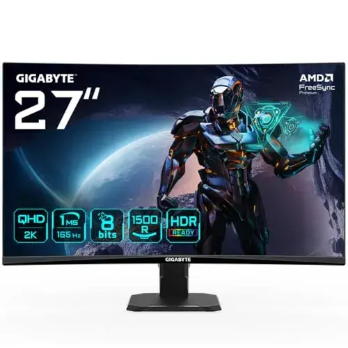 Gigabyte GS27QC 27″ QHD LCD Black