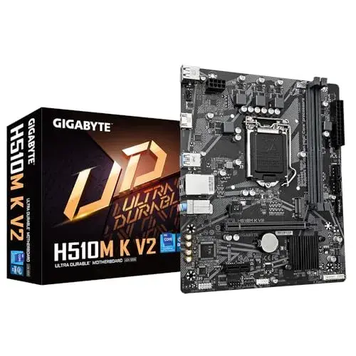 Gigabyte H510M K V2 Intel H470 Micro ATX Preto Suporte DDR4, M.2, HDMI