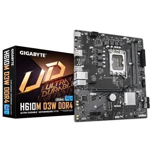 Gigabyte H610M D3W DDR4 Rev 1.0 Intel H610 35mm Cinzento