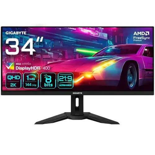Gigabyte M34WQ 34″ WQHD IPS Monitor