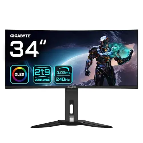 Gigabyte MO34WQ2BT 34″ QD-OLED WQHD Curvo