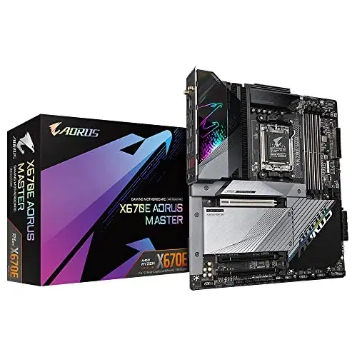 Gigabyte X670E Aorus Master AMD DDR5 ATX Preto PCIe 5.0 USB-C Wi-Fi 6E