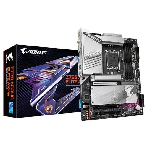 Gigabyte Z790 AORUS ELITE AX-W LGA 1700 ATX Preto 4 Slots M.2 Wi-Fi 6E