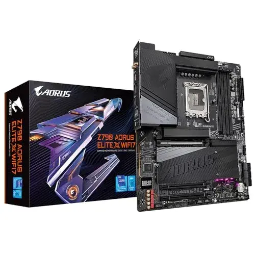 Gigabyte Z790 AORUS ELITE X WIFI7 LGA 1700 Intel Z790 35mm Preto Wi-Fi 7, DDR5, 7.1 canais