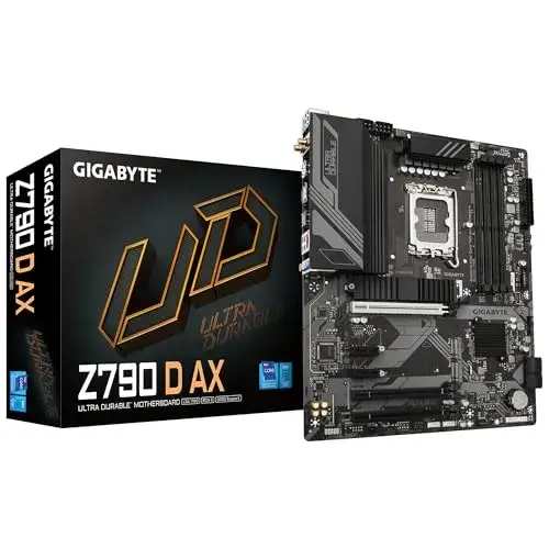 Gigabyte Z790 D AX Intel Chipset Motherboard Preto Fácil de Instalar