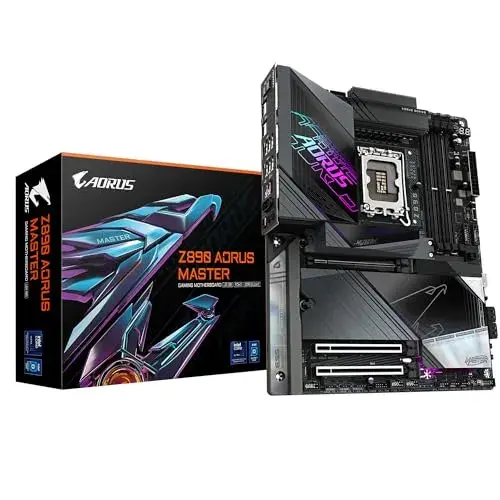 Gigabyte Z890 AORUS MASTER LGA 1851 Intel Z890 DDR5 256GB Preto Dissipadores e Wi-Fi 7