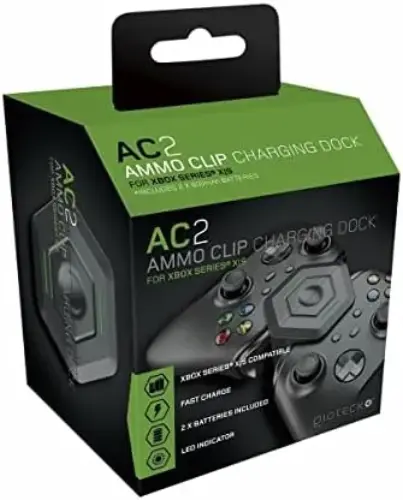 Gioteck Carregador AC-2 + 2 Baterias para Xbox Series X/S Preto