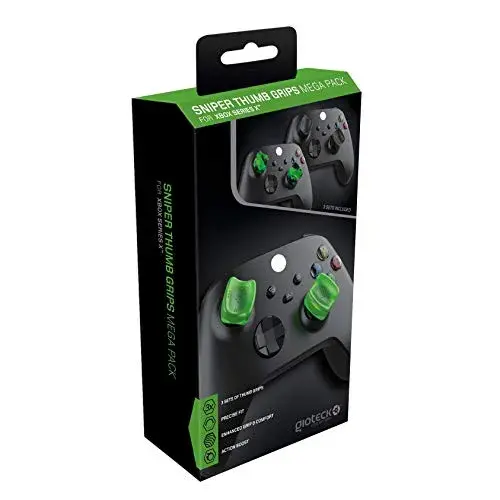 Gioteck Sniper Megapack 3 Grips Xbox Series X Preto Verde