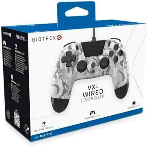 Gioteck VX4 Premium Grey Camo Gamepad para PS4 e PC