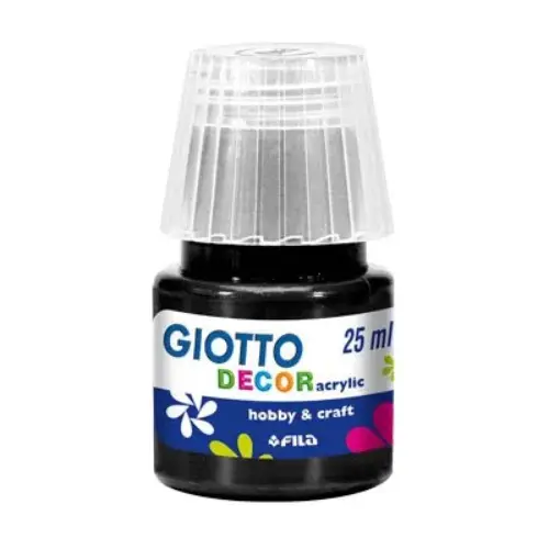 Giotto Guache Acrílico Preto 25ml Giotto