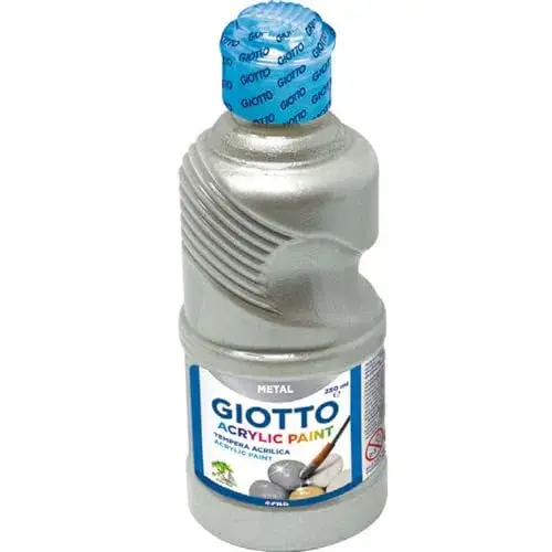 Giotto Guache Liquid Acrílico Prata 250ml Giotto