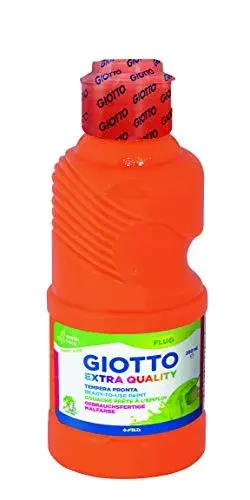 Giotto Guache Liquido Fluorescente Laranja 250ml Giotto
