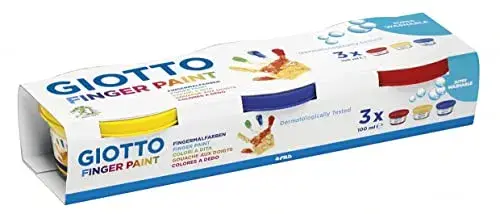 Giotto Guache Pintura Dedos Dita 3 Cores Pack 3 Giotto