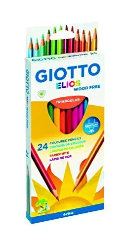 Giotto Lápis de Cor Triangular 18cm 24 un. Cores Vividas
