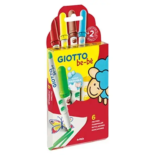 Giotto Marcadores Bebe Super 6 Cores