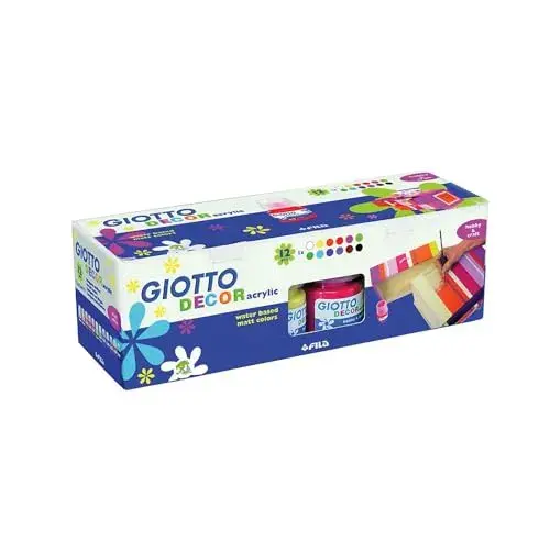 Giotto Guache Liquido Decor Acrílico Multicor 25ml 6 Un