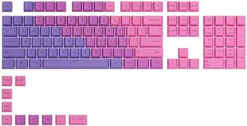Glorious GLO-KC-GPBT-N Conjunto de 114 Teclas PBT Nebula USA
