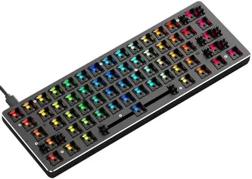 Glorious GMMK Compacto RGB ANSI Hot Swap Preta