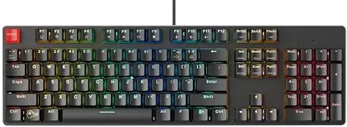 Glorious GMMK Full-Size MX Brown Iluminação RGB Com Fios Preto