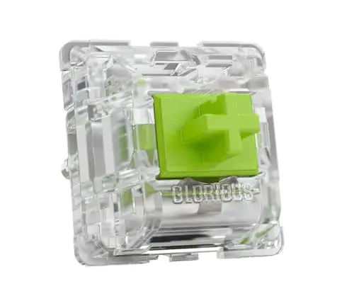 Glorious Pack 36 Clicky Raptor Switches Lubrificados Verde