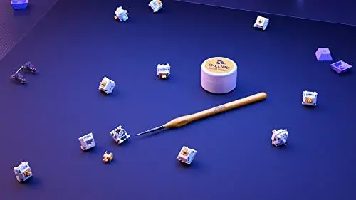 Glorious Pc Gaming Race Pincel para Lubrificar Switches Teclado Mecânico Amarelo