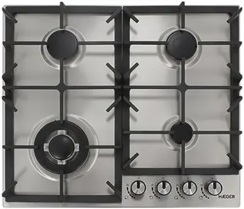 Haeger PG4GI005A 7300W Gás Inox 4 Zonas