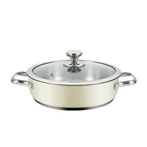 Haeger PA-24 L.009A 24cm panela com tampa bege
