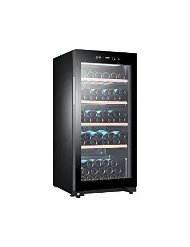 Haier WS105GA 105 Garrafas Preto Porta com proteção UV