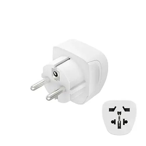 Hama Adaptador de Corrente Universal Tipo E/F Branco