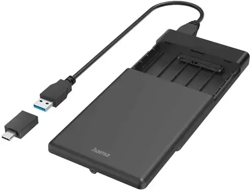 Hama Caixa para Discos Rígidos 2.5″ HDD/SSD Preto