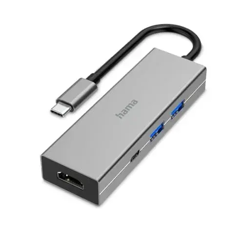 Hama Hub USB-C 4 em 1 com 4 portas