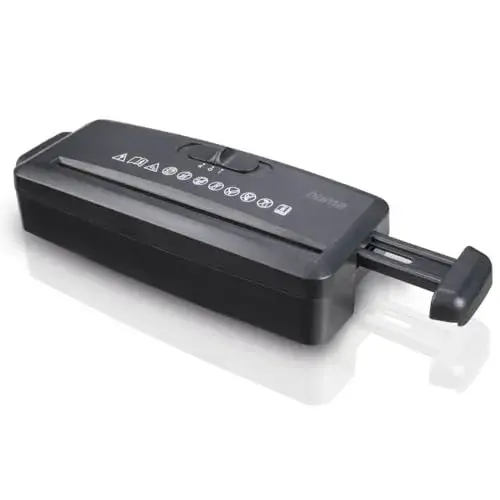 Hama Mini S6 6 Folhas Destruidora de Papel Preto