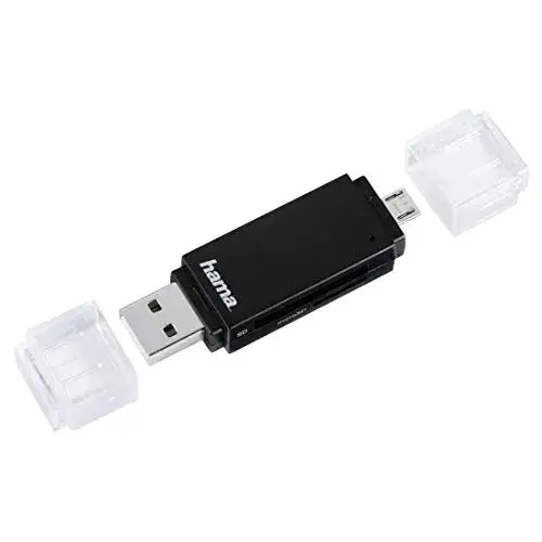 Hama Leitor de Cartões OTG USB 2.0 Preto