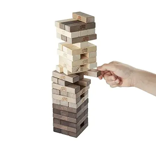 Hasbro Jenga Rustic 8 anos Jogos de Habilidade Tema Rustico
