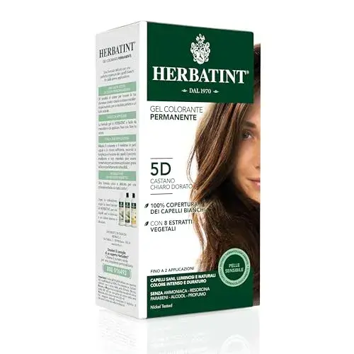 Herbatint Linha Coloração Tom 5D Castanho Claro Dourado 150ml