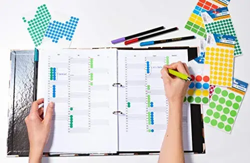 Herma Etiquetas Redondas 1844 8mm Laranja Fluorescente