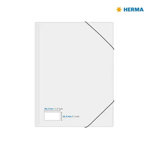 Herma Etiquetas A4 4608 48,3×25,4mm Brancas Agressa Permanente
