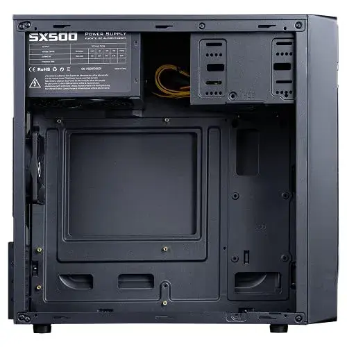Hiditec Q2Pro Caixa de PC Mini Torre Preto Compatível com micro ATX e Mini ITX