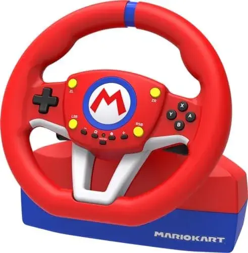 Hori Volante Mario Kart Pro Nintendo Switch {Compatível com outros jogos de corrida} {Botão m funcional}