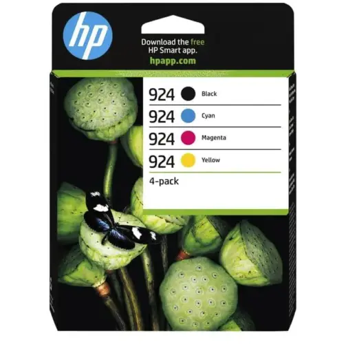 HP 924 CMYK 4-Pack Capacidade de 400 páginas {Cor}