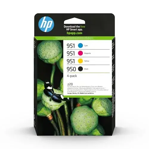 HP 950 951 Tinta Capacidade 1000 páginas Preto, Cores