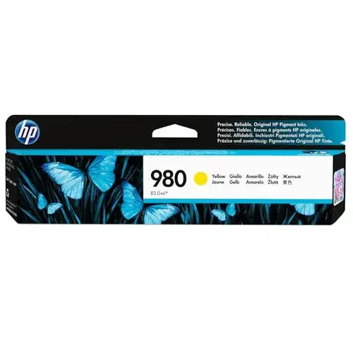 HP 980 Yellow Cartucho de Tinta 6.600 páginas Amarelo