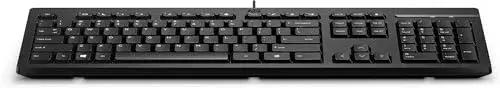 HP KBD 125 WD Wired Teclado Completo Multicolorido