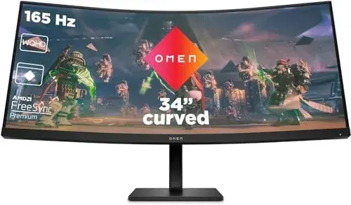 HP OMEN 34″ WQHD 3440×1440 Curvo