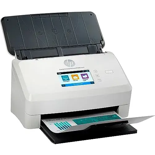 HP ScanJet Enterprise Flow N7000 Scanner com alimentação de folhas WLAN LAN USB