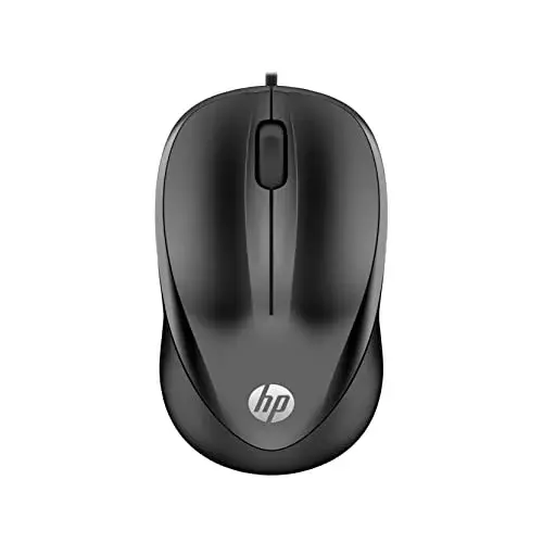 HP X1000 Mouse Ambidestro 1000 DPI USB Preto