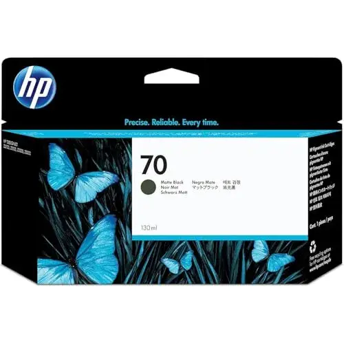 HP 70 Preto Mate Tinteiro  Suprema