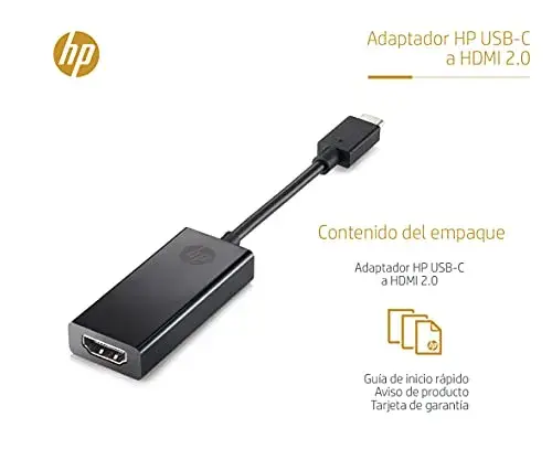 HP Adaptador USB-C a HDMI 2.0 150mm Macho Fêmea