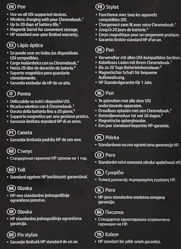 HP Caneta sem fios com bateria recarregável