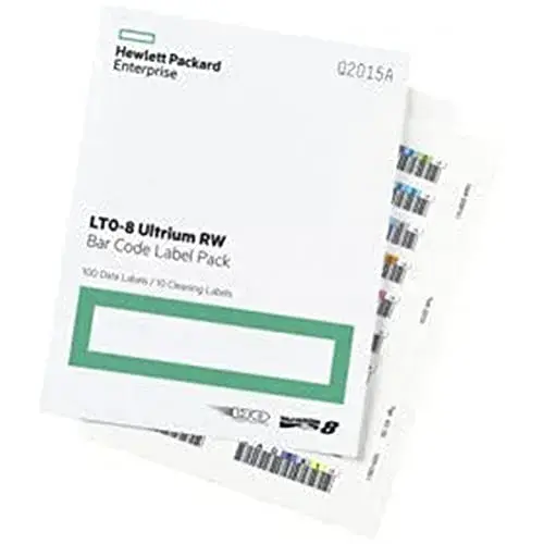 HP LTO-8 Ultrium RW Bar Code Label Pack